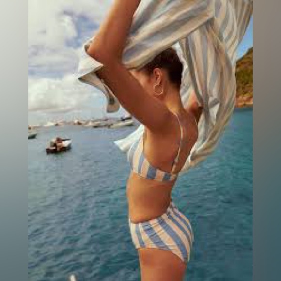 NWT Jcrew striped bikini bottoms - Picture 2 of 5